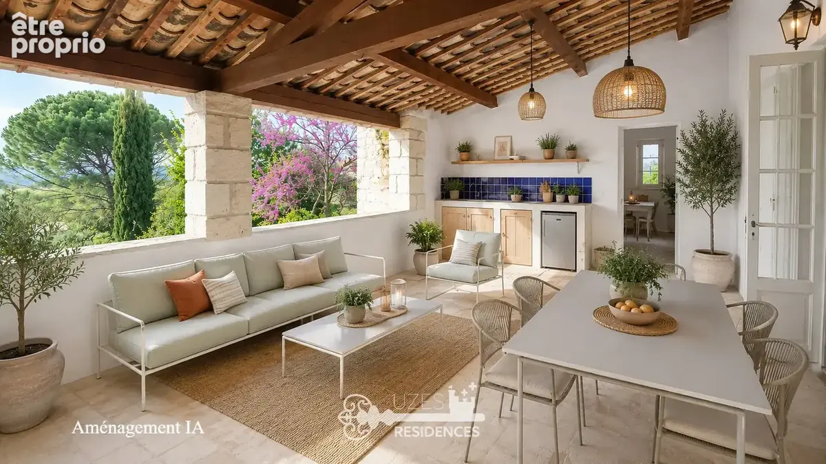 Demeure de caractère avec jardin, terrasses, studio indépendant et vues aux portes d'Uzès - photo 4