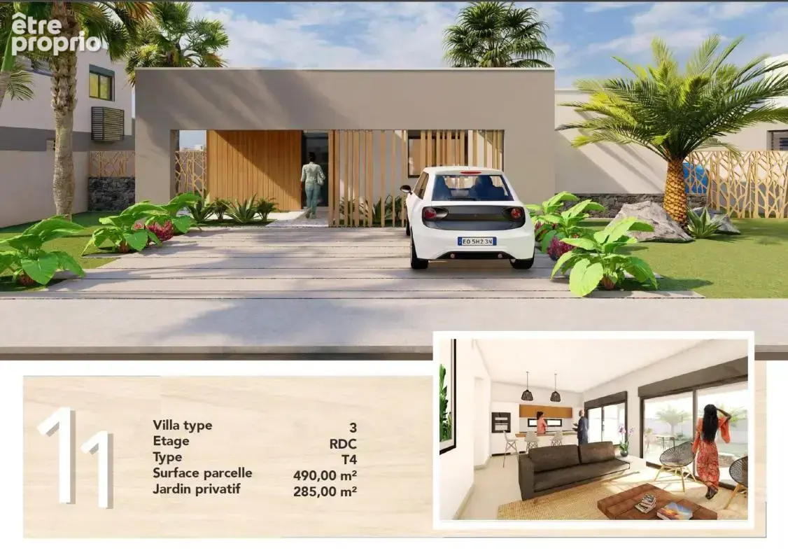 Villa T4 moderne (lot n°11) avec jardin – Baie-Mahault - photo 3