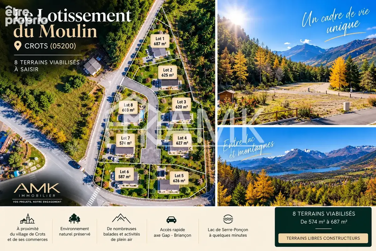 Crots   lotissement du grand béal   8 terrains à bâtir à partir de 97 000 € - photo 2