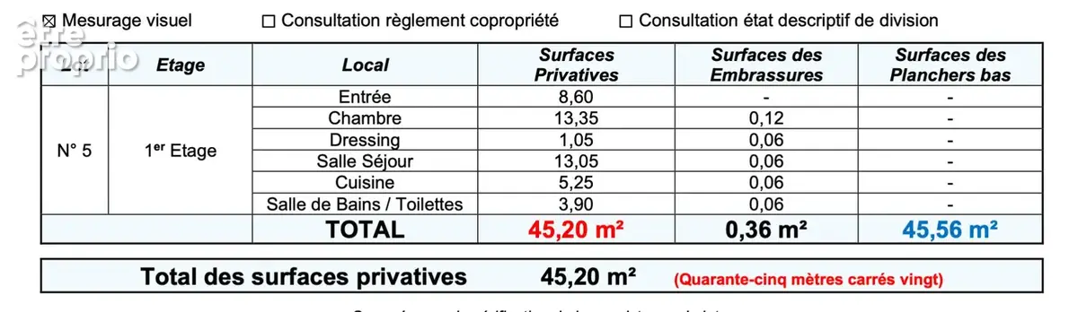 Appartement Paris 2 pièce(s) 45.56 m2 - photo 10
