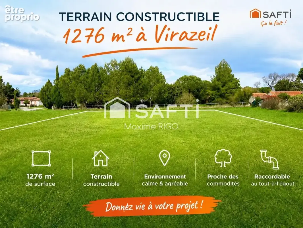 Photo 1 - Terrain à VIRAZEIL