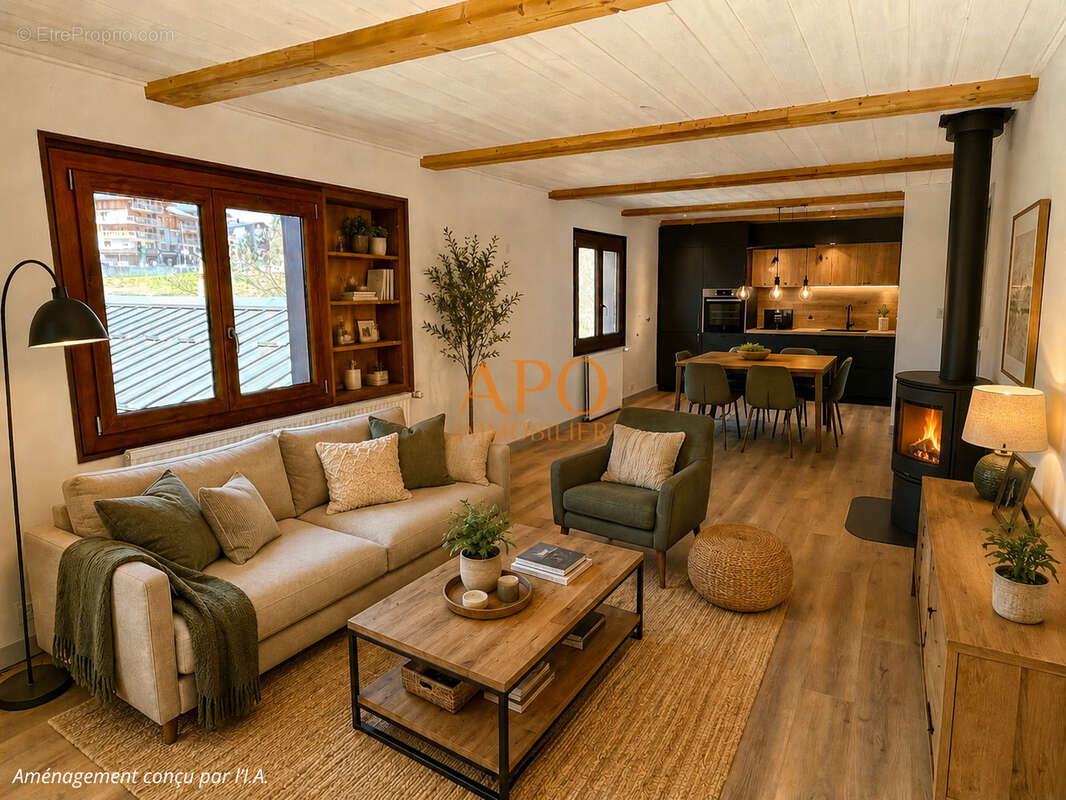 Chalet familial 209 m2 t7 + t2  a 2 pas du centre des carroz - photo 4