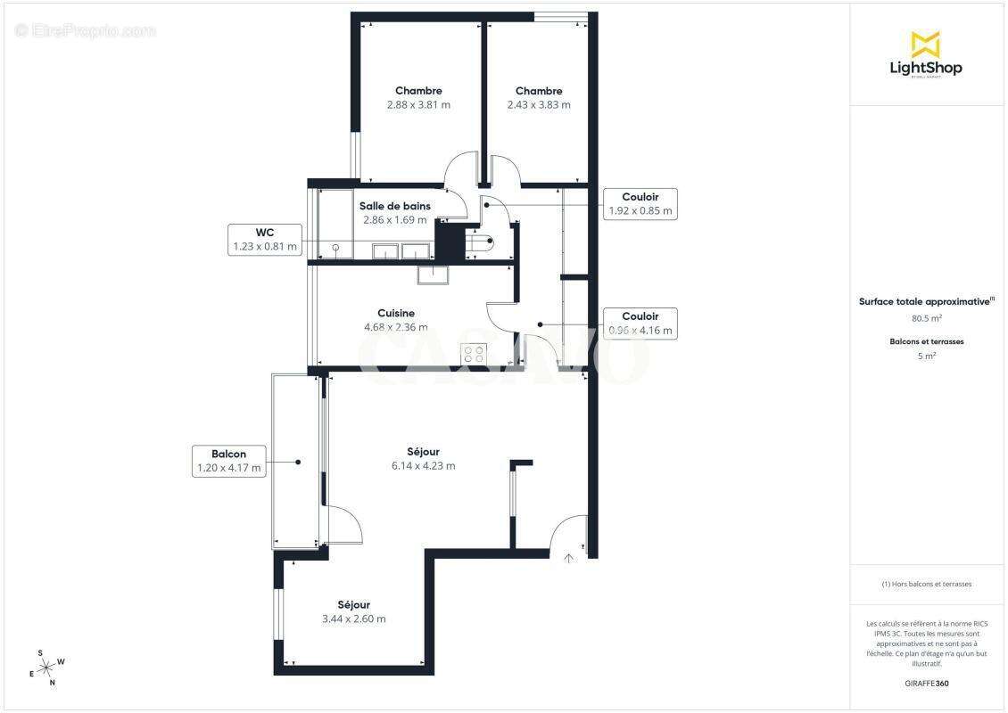Appartement à CALUIRE-ET-CUIRE