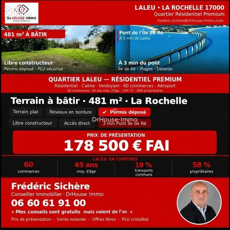 Terrain à LA ROCHELLE