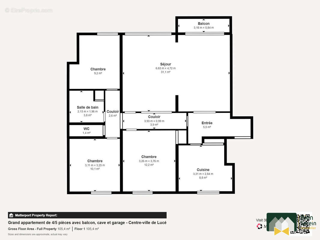 Appartement à LUCE