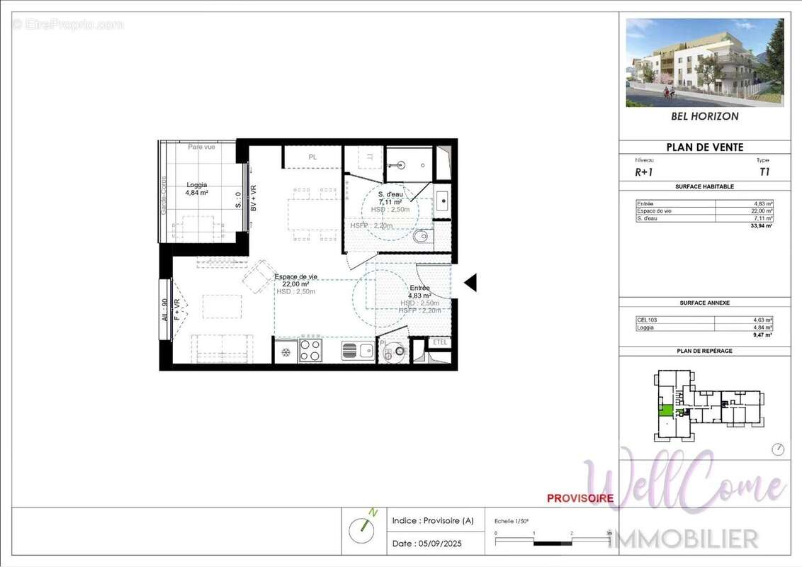 Appartement à CHALLES-LES-EAUX