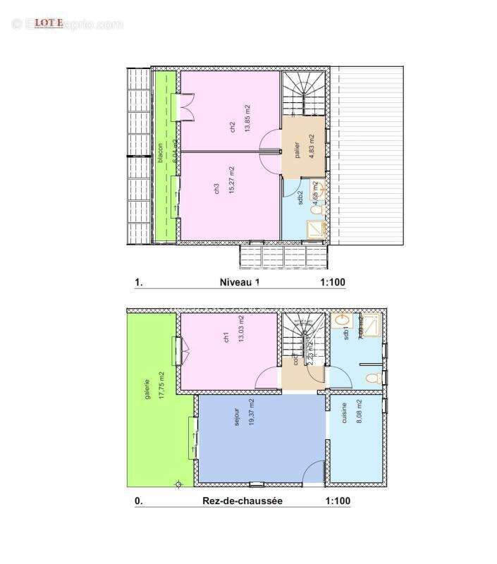 Dupex T4 mitoyen (lot E), à vendre dans le secteur du Moule - photo 4