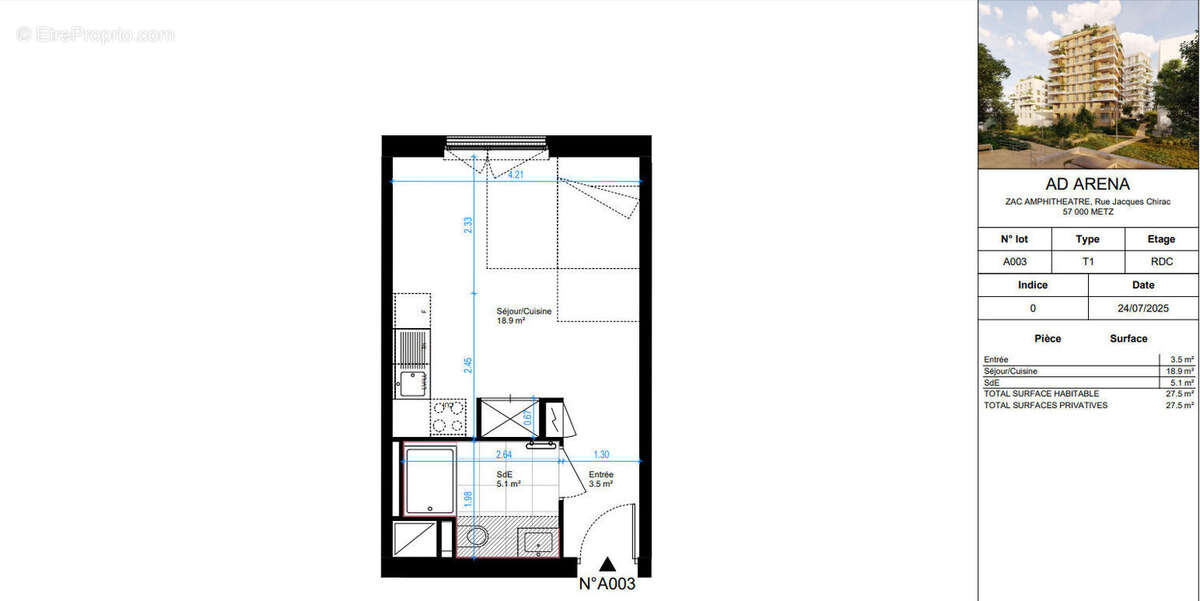 Appartement à METZ