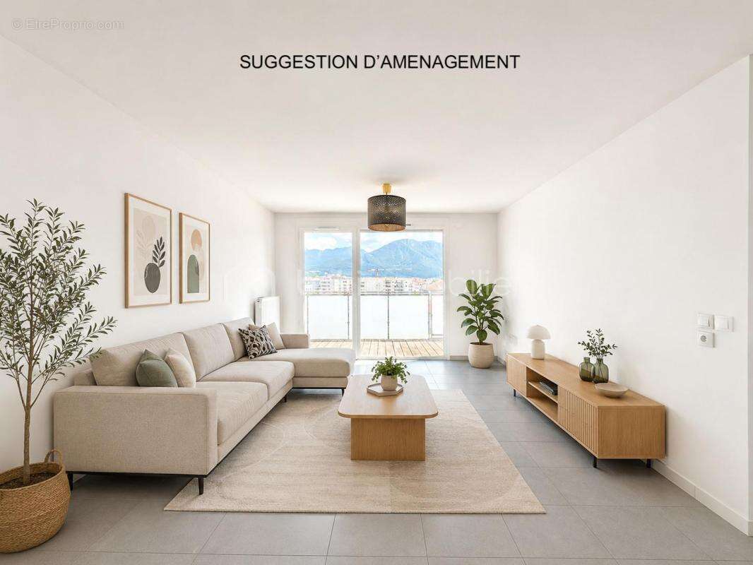 Appartement type 3 - dernier etage - terrasse et vue degagee montagnes - photo 2