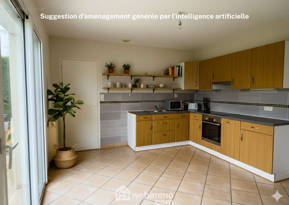 Suggestion d&#039;aménagement générée par l&#039;intelligence artificielle. - Maison à CHOLET