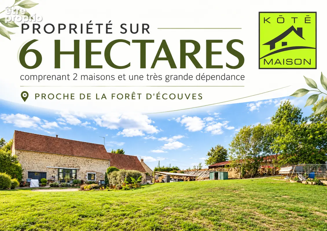 Périphérie d'alençon - propriete sur 6 hectares 2 maisons - photo 1