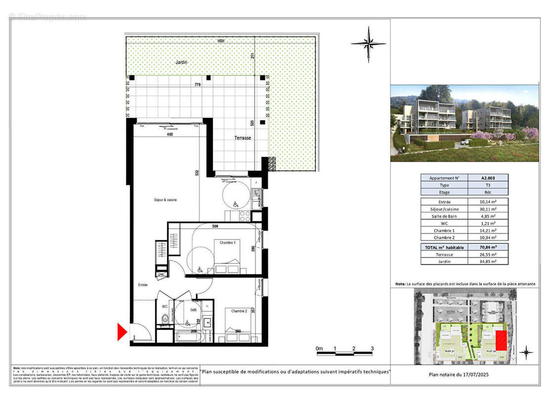 Appartement à EVIAN-LES-BAINS