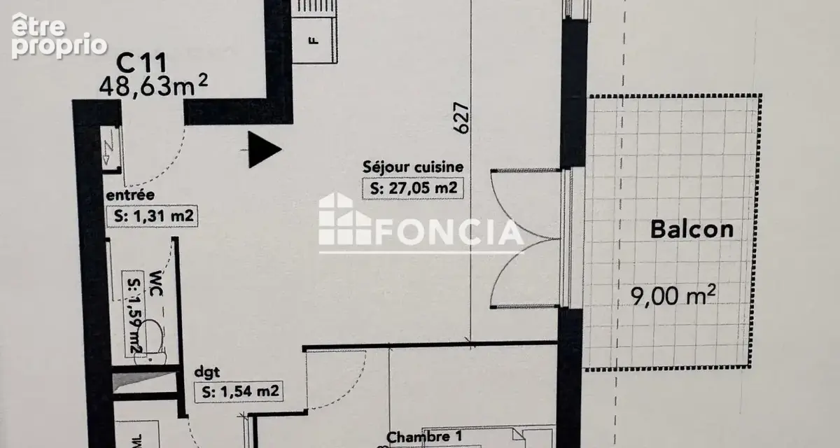 Appartement T2 avec balcon NEUF Saint-Just 01250 - photo 3