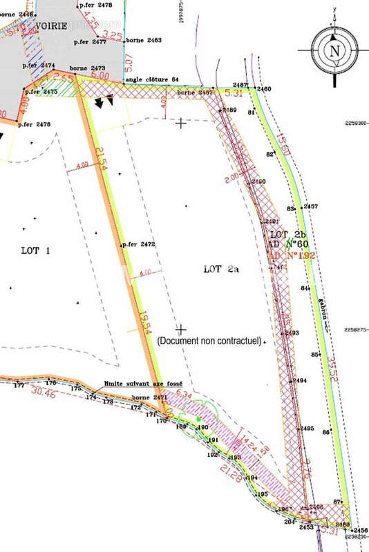 Plan terrain constructible - Terrain à PUGET-SUR-ARGENS