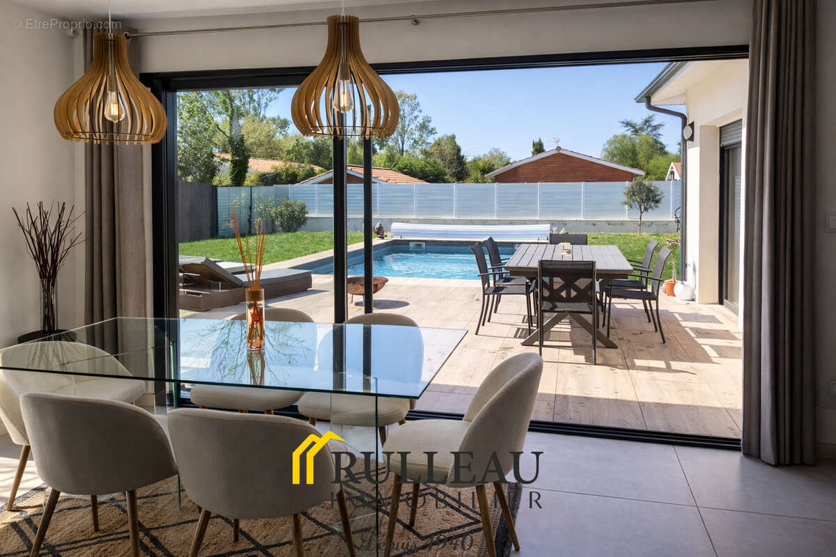 AMBARES, maison contemporaine de 138 m2 de SH -  plain pied - 4 chambres (dont 1 suite parentale) et 1 bureau - photo 3