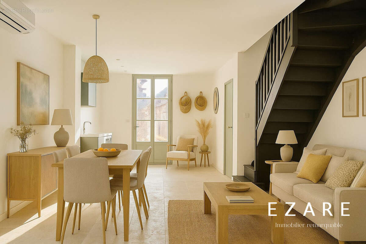 Proposition d&#039;aménagement de la pièce de vie  - Appartement à SAINTE-MARIE-LA-BLANCHE