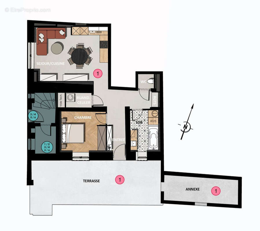 Appartement à ENNERY