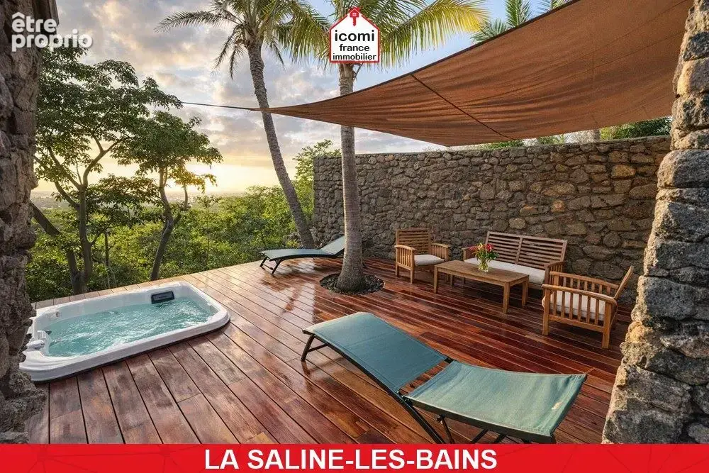 La reunion - la saline-les-bains (97434) - a vendre - villa de 470 m² avec deux studios independants - vue mer panoramique - pre - photo 8