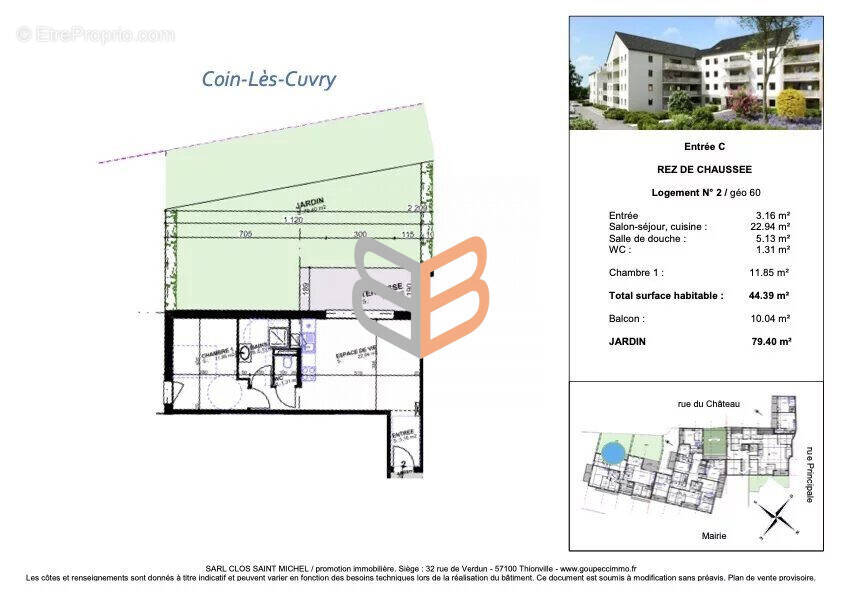 Appartement à COIN-LES-CUVRY