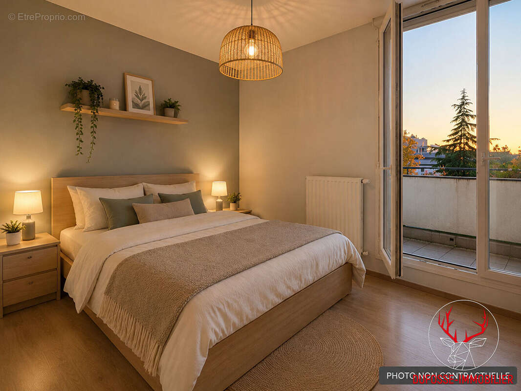 T2 50 m² : Balcon, Ascenseur.  Secteur Les Sablons - Décines-Charpieu - Résidence sécurisée et Parking - photo 7