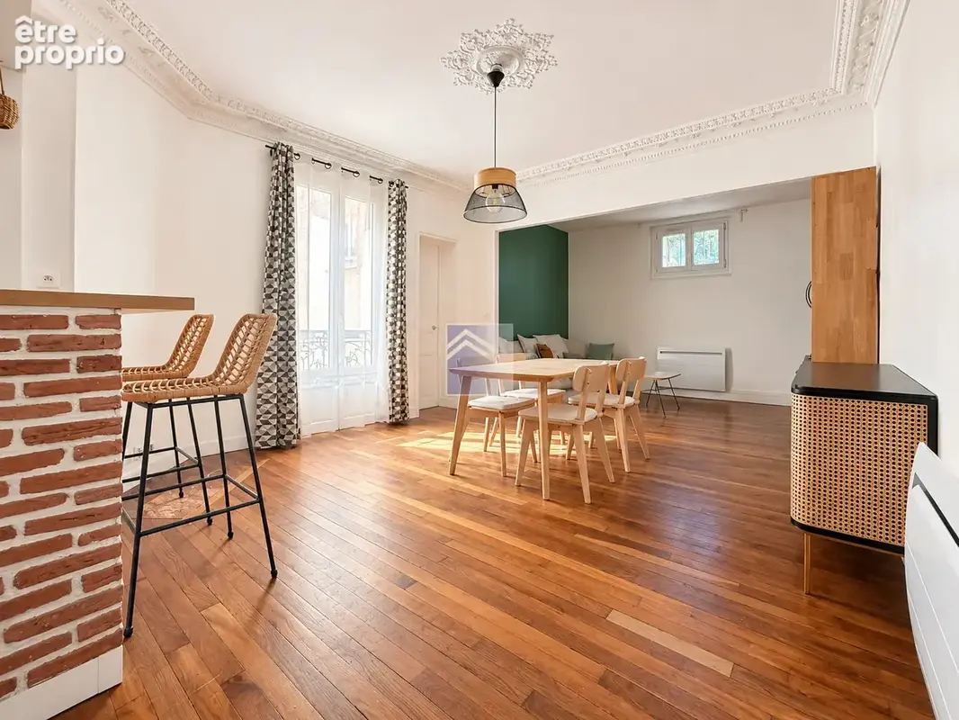 GARE/TIMBAUD   2 pièces de 52,51 m2 rénové avec soin - Possibilité 3 pièces ! - photo 2