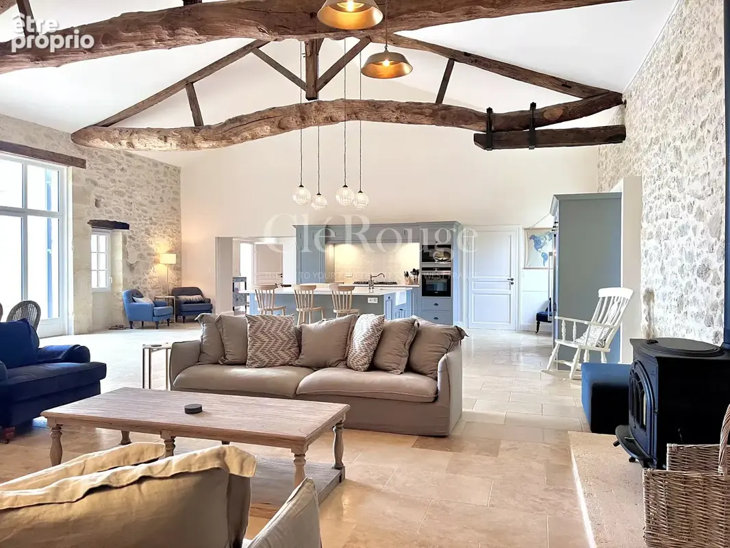 Proche de Monségur - Magnifique propriété de campagne de 6 chambres avec de magnifiques vues - photo 3