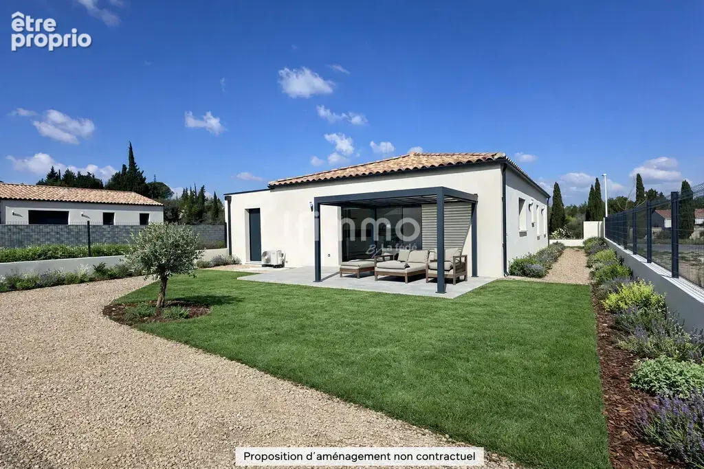 Maison T4 plain pied avec garage et terrain 360 m² clos - photo 2