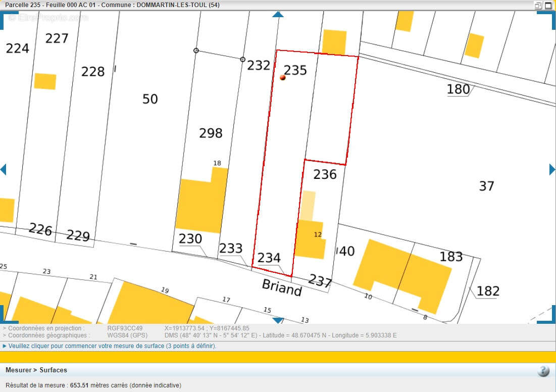 Terrain à DOMMARTIN-LES-TOUL