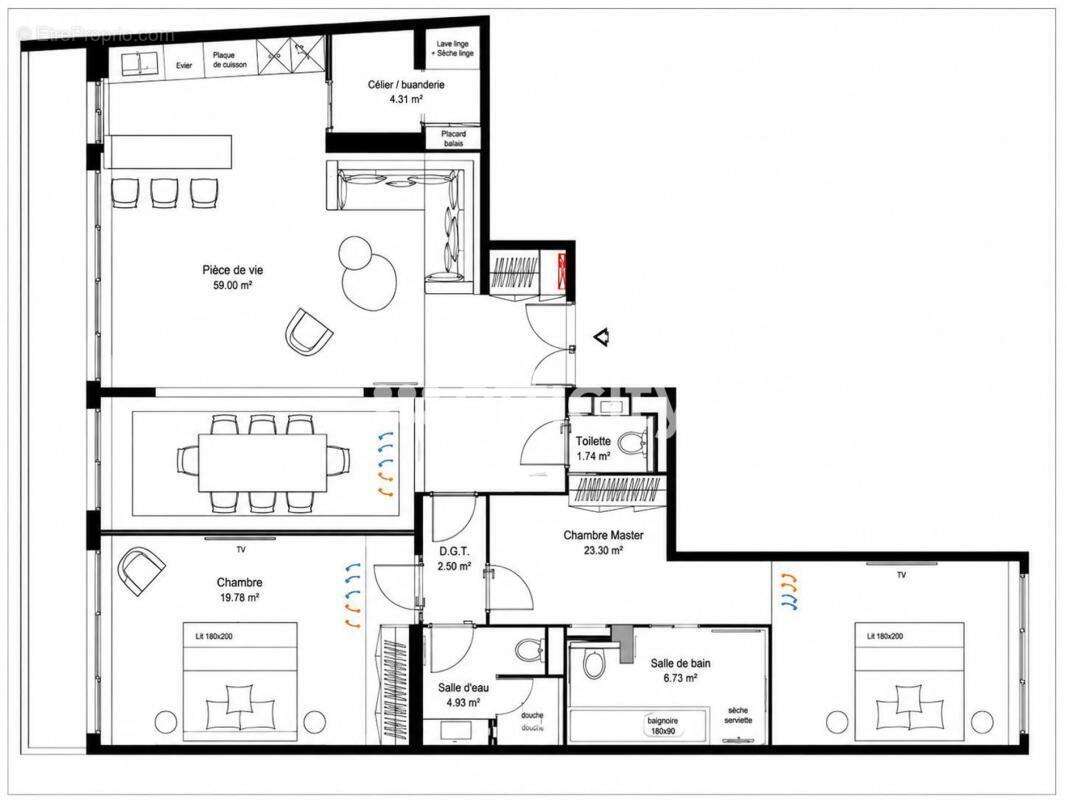 Appartement - photo 13