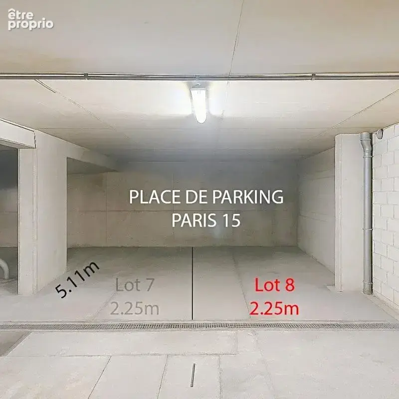 Place de parking - Lot 8 - Rue de l'Abbée Groult -  75015 Paris 15 - photo 2