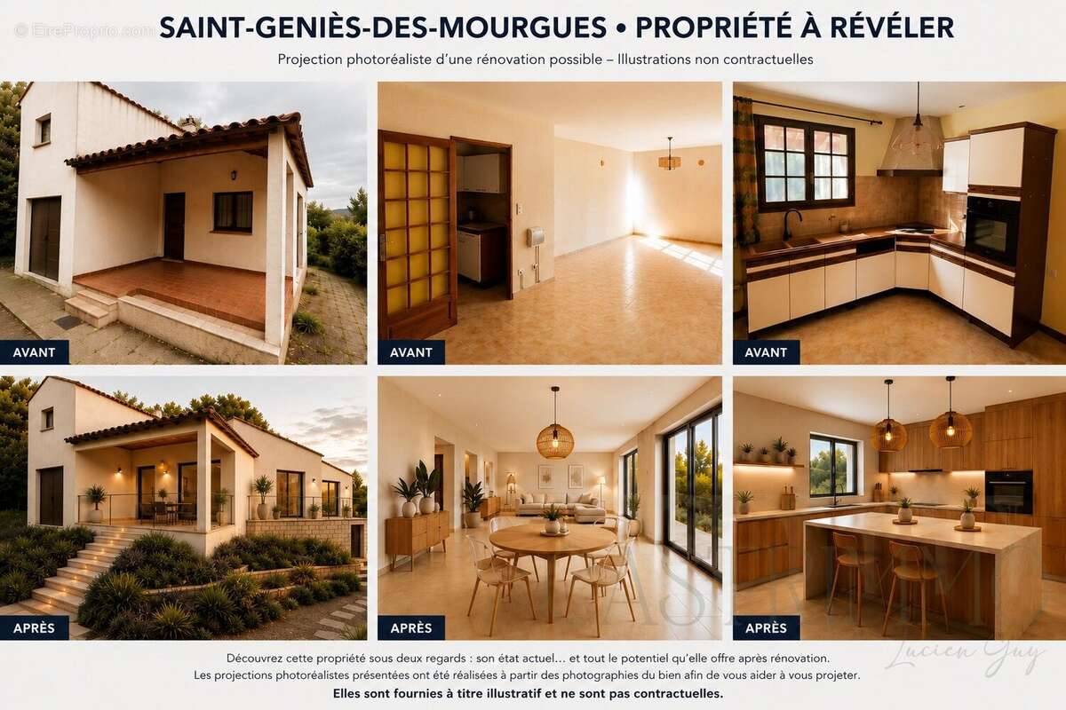 Vue dominante  1 415 m²  piscine  une propriété à révéler - photo 5