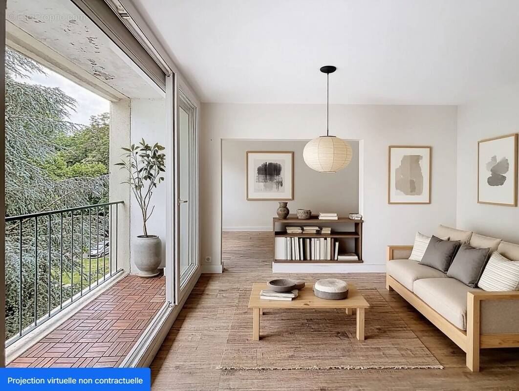 Séjour (projection nonc contractuelle) - Appartement à BUC