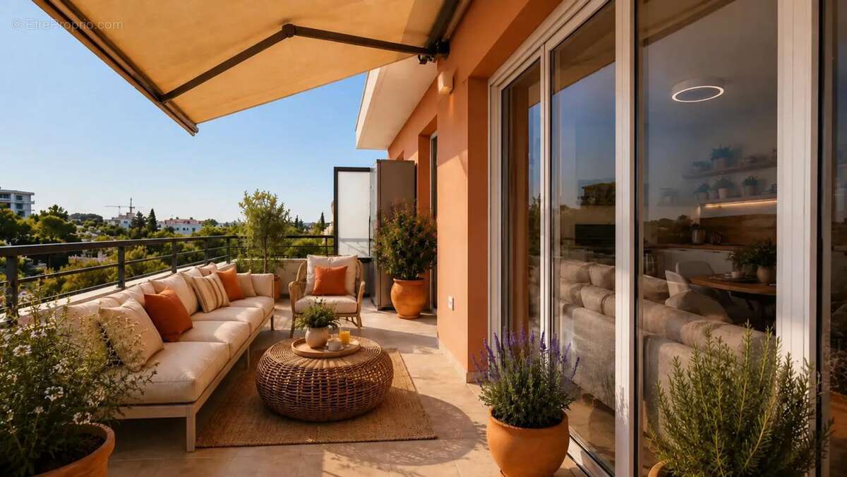 T3 dernier étage, Terrasse, vue Notre-Dame de la Garde, parking, Le Cabot Marseille - photo 17