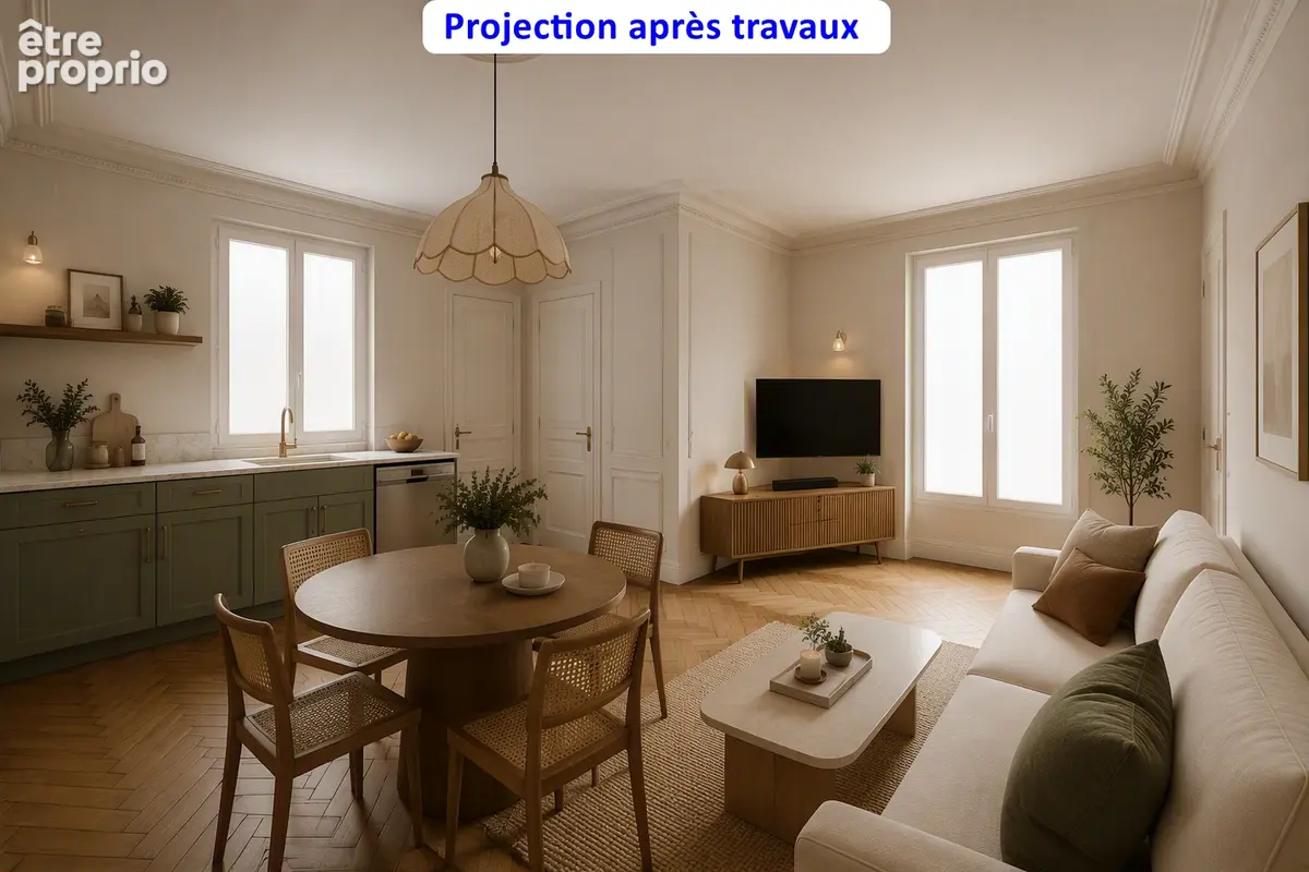 Paris 18ème - Rue Ordener - T2 de 38 m² à fort potentiel - photo 5