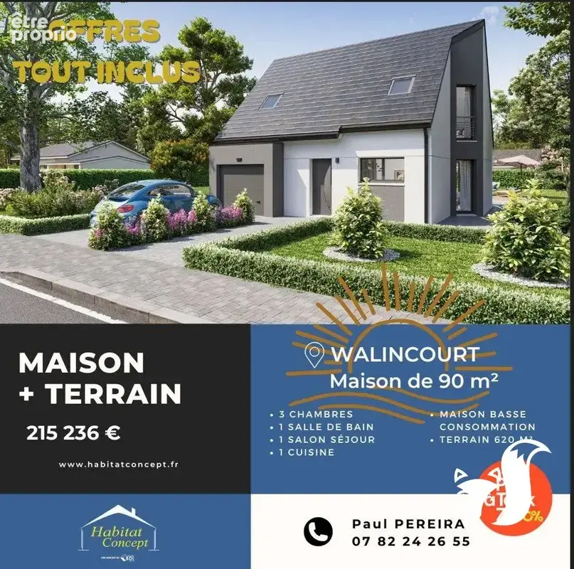 Terrain 850 m² à vendre à Walincourt-Selvigny (59127) - photo 5