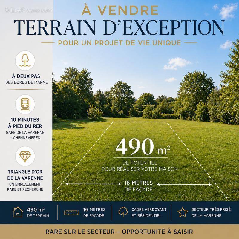 Terrain à SAINT-MAUR-DES-FOSSES