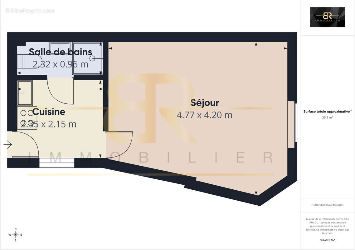Studio meublé 25 m2   nogent-sur-marne   aux portes de paris    idéal investisseur - photo 9