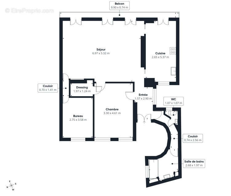 Appartement à PARIS-10E
