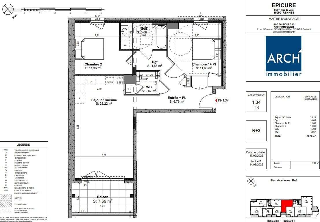 Appartement à RENNES