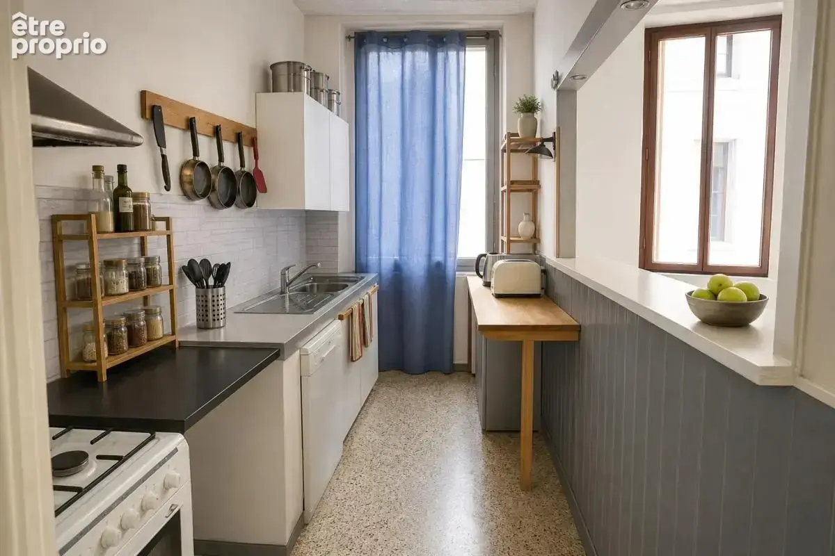 Immeuble de rapport avec 2 appartements, studio, caves et cour - photo 3