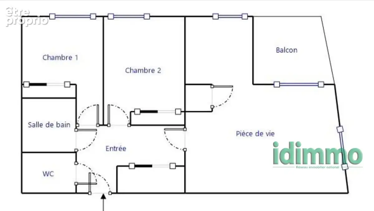 T3 de 65,55 m2 avec terrasse et 1 Place de parking en sous-sol - photo 8