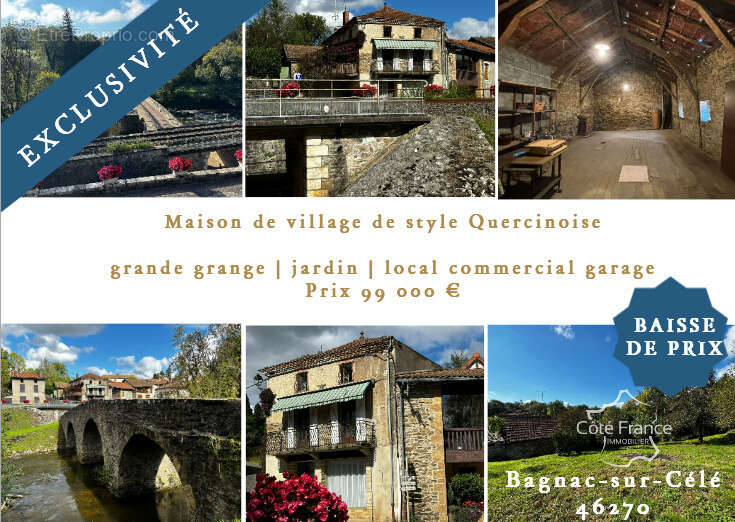 Maison à BAGNAC-SUR-CELE