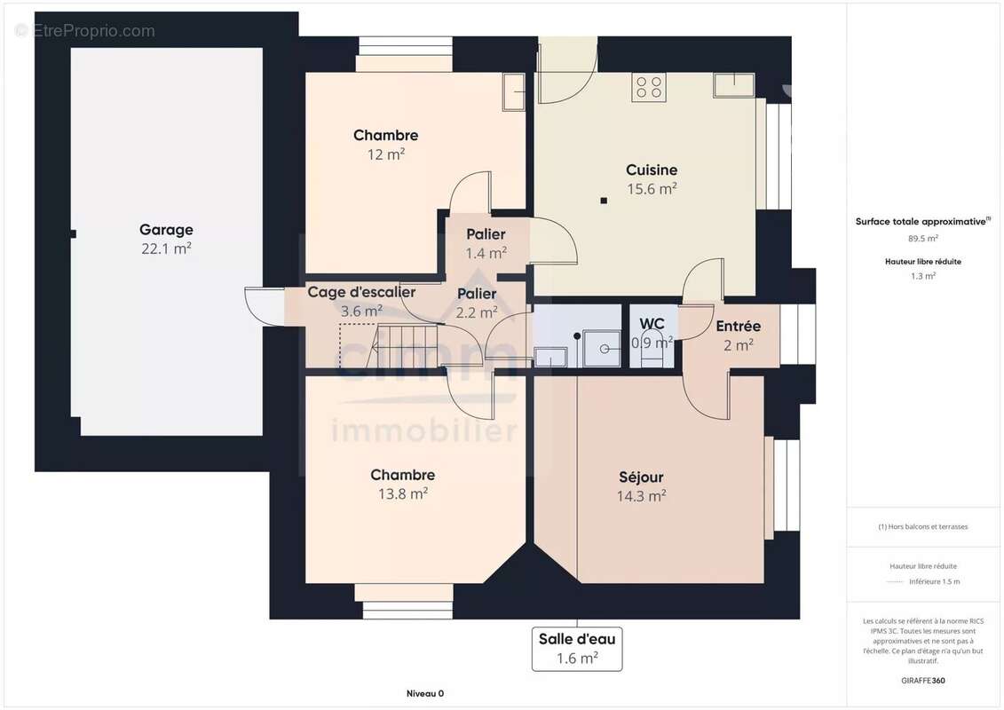 Maison de 119 m² sur un terrain de 1645 m² environ - photo 2