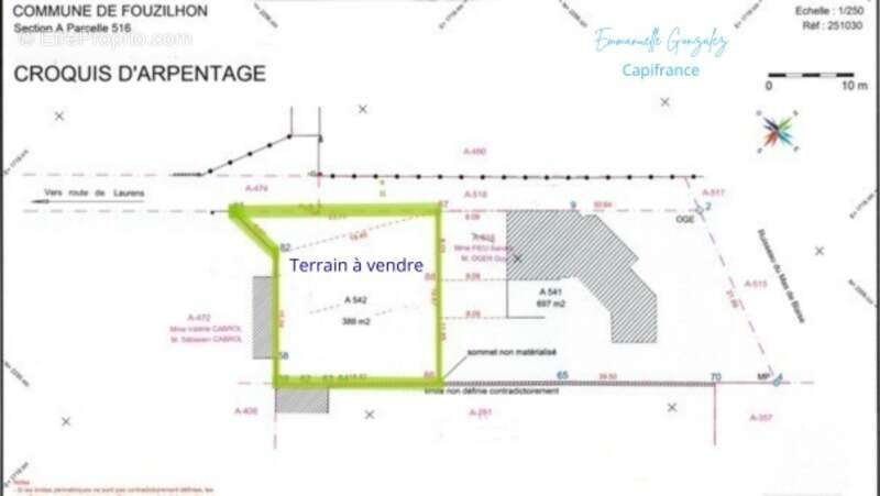 Terrain viabilisé constructible de 388 m² FOUZILHON (34) - photo 11