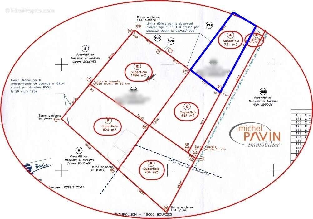 Terrain à LA GUERCHE-SUR-L'AUBOIS