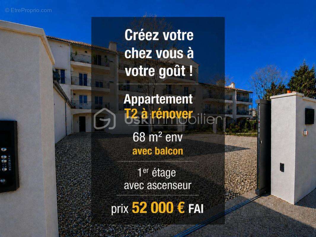 SAINT-CHRISTOL ((84) - Créez votre grand T2 sur mesure avec balcon ! Plateau sous forme d'appartement de 68 m² env. situé au 1er - photo 2