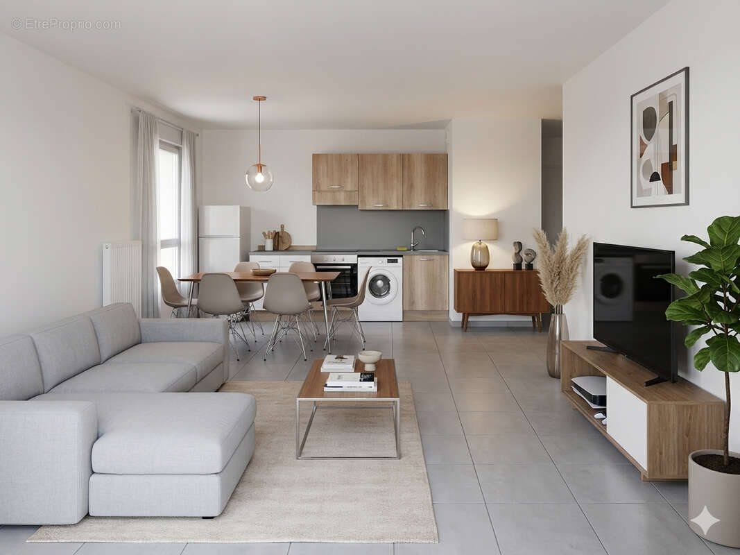 Appartement T3 récent grand balcon et garage - photo 5