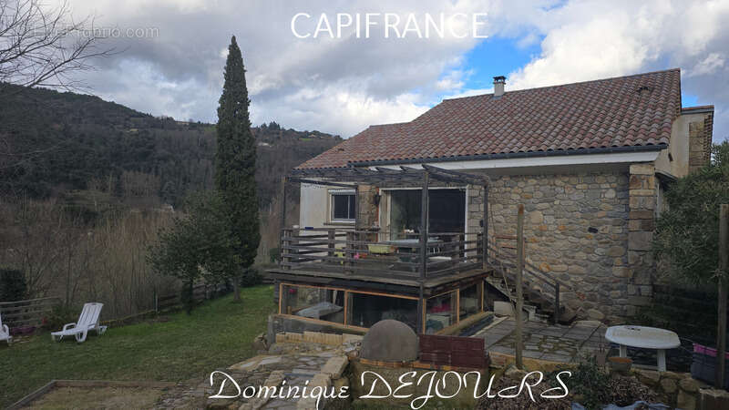 Ardèche, dans la belle Vallée de l’Eyrieux – Saint-Fortunat-sur-Eyrieux – Au bord de la voie douce La Dolce Via - Grande maison, - photo 32