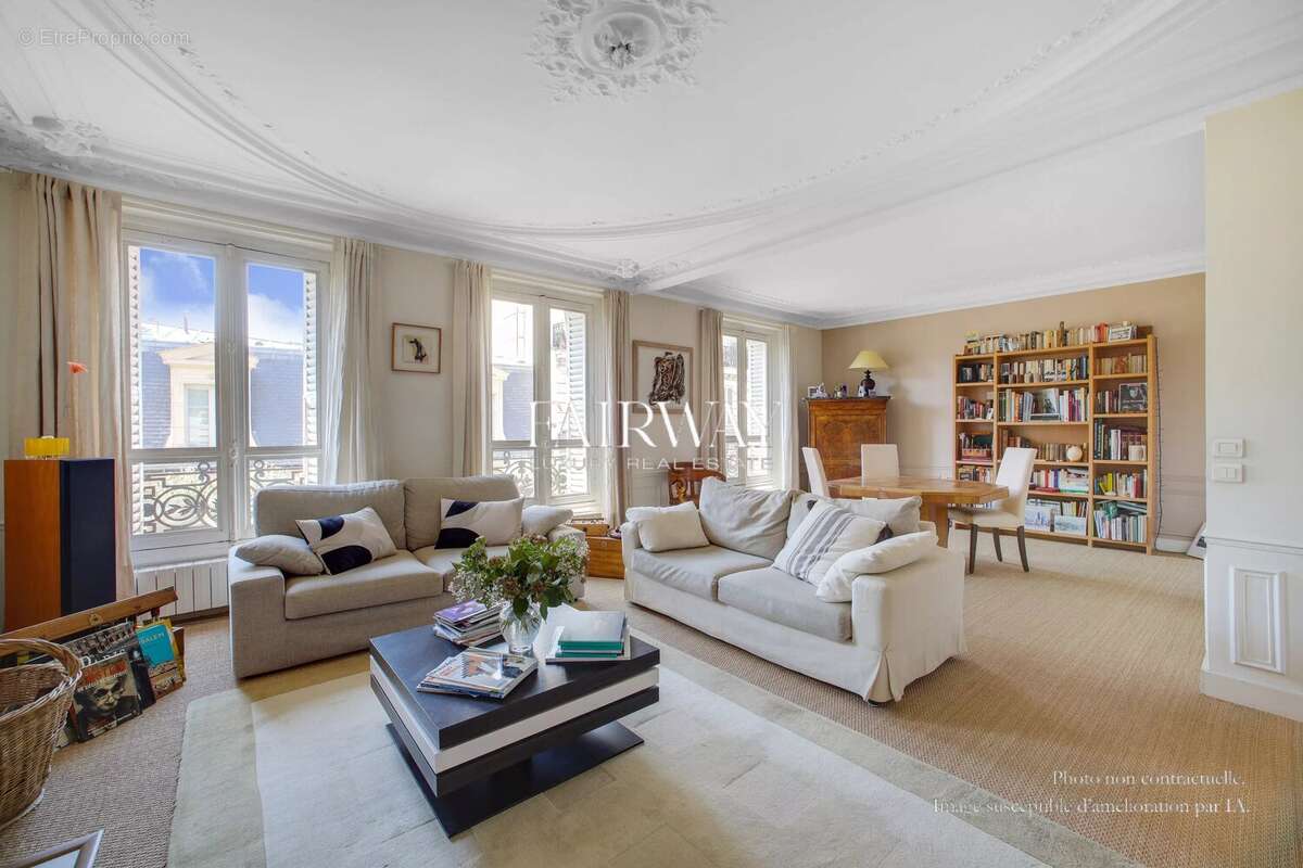 Paris - Appartement haussmannien familial 3 chambres, étage élévé - photo 2