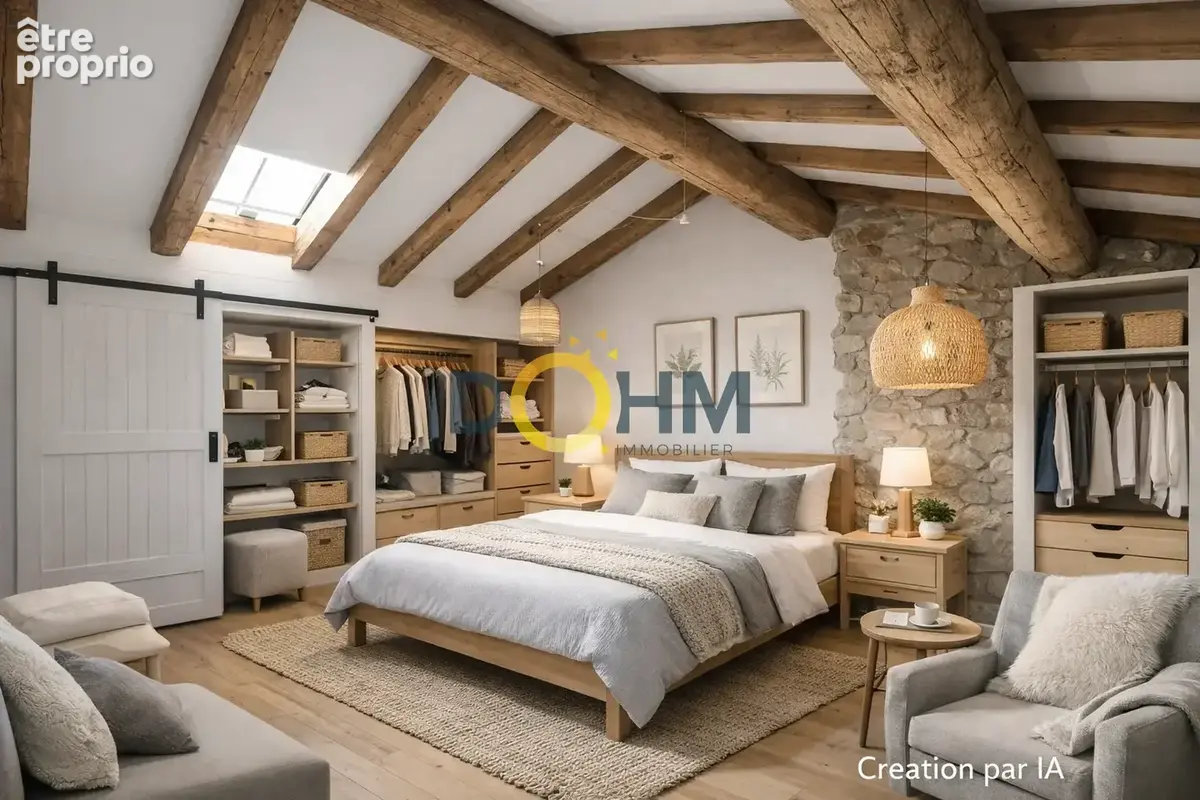 Maison de village 86m2 habitables avec jardin de 92m2 à Estivareilles - photo 9